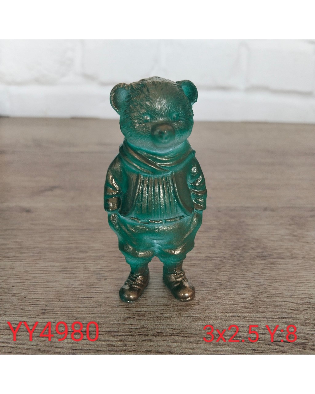 YY4980 Madelyn Ayı Bear Biblo Silikon Kalıp – Sevimli ve Şık Dekoratif Tasarım!
